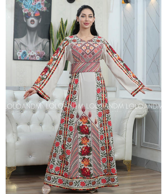 Rose Embroidered Thob