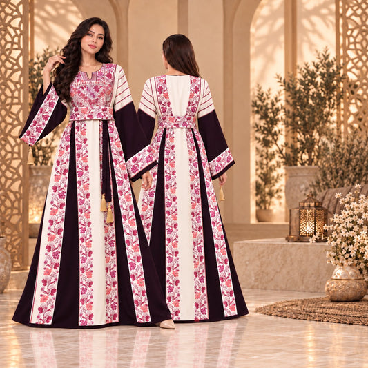 FLORAL THOBE - ROYAL THREADS