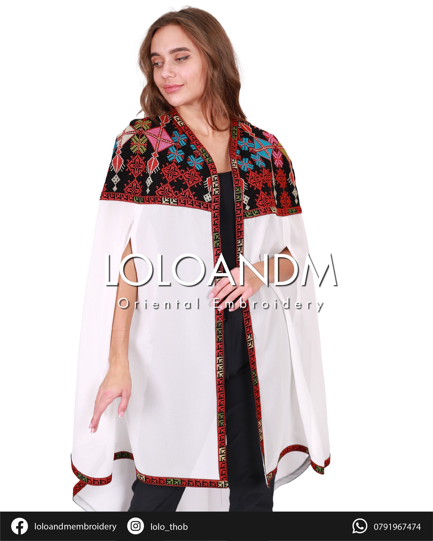 Long Embroidered Cape