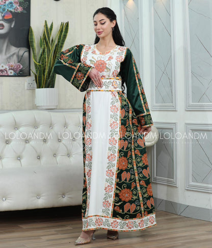 Rose Pattern Thob