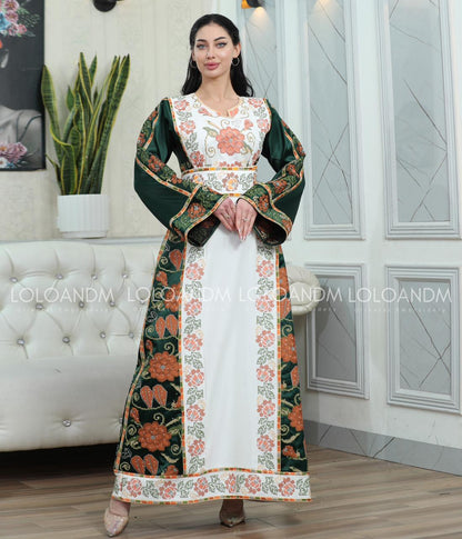 Rose Pattern Thob