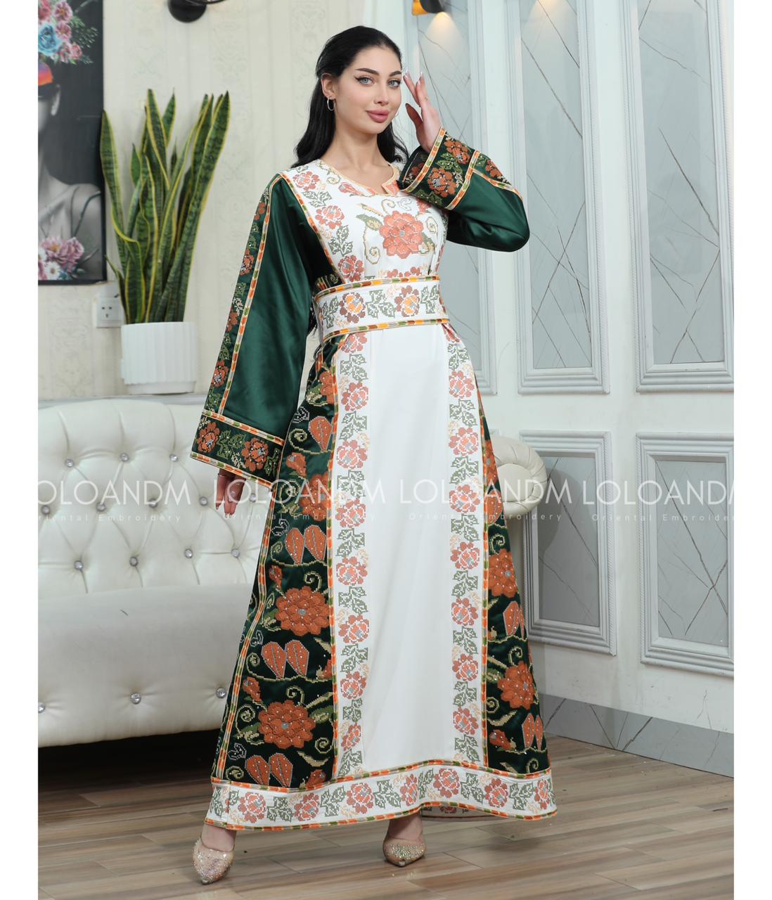 Rose Pattern Thob