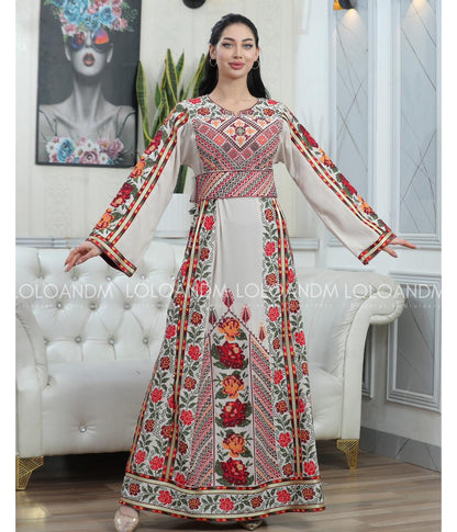 Rose Embroidered Thob
