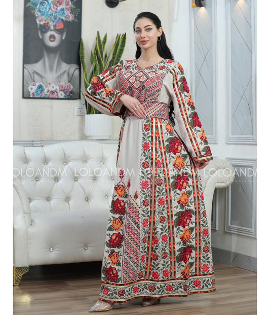 Rose Embroidered Thob