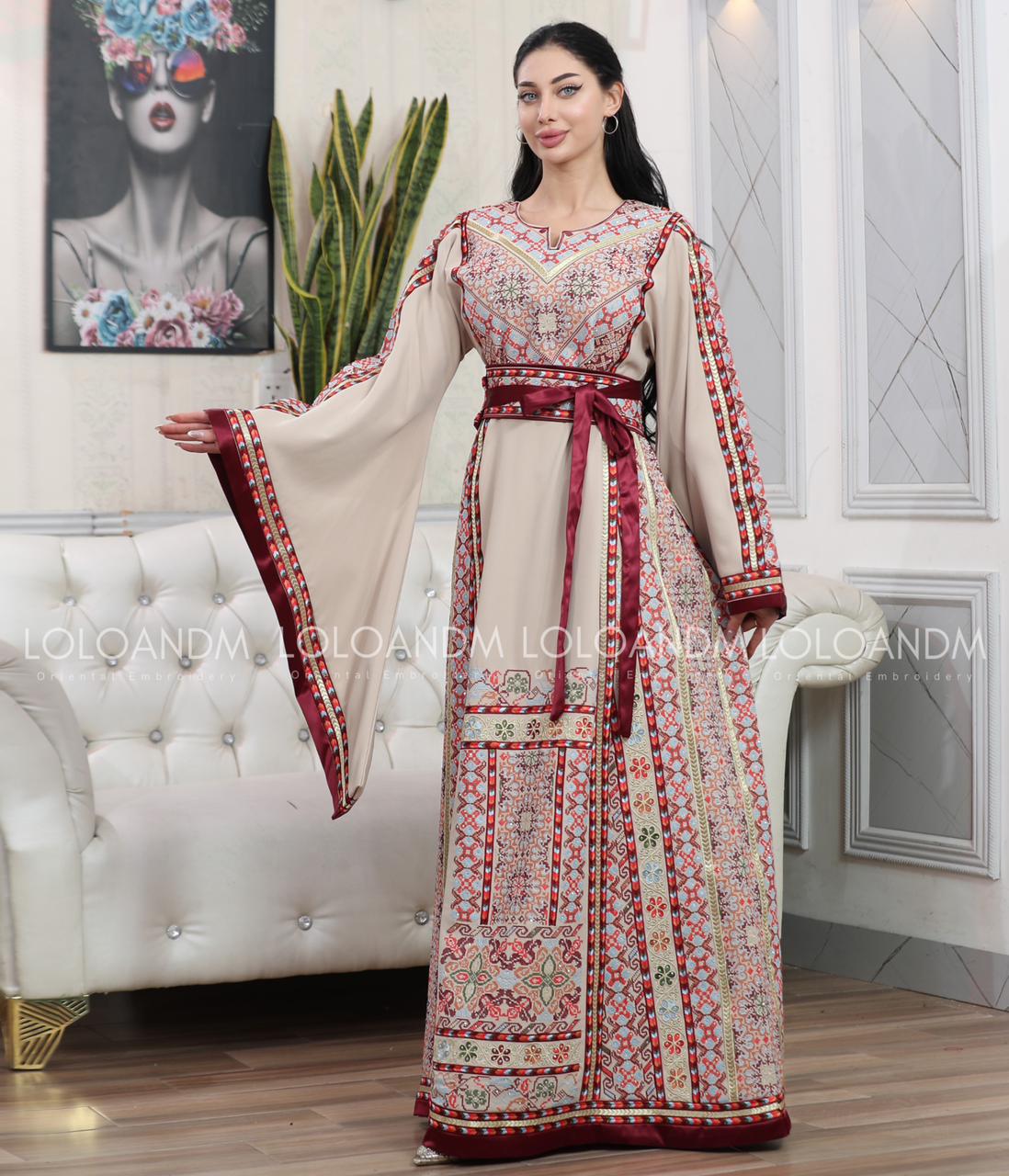 Chic Embroidered Thob