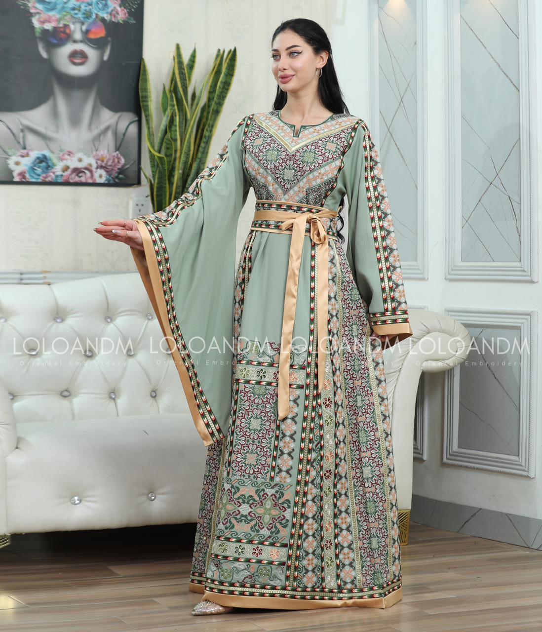 Chic Embroidered Thob