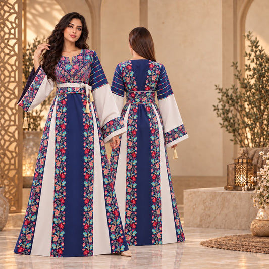 FLORAL THOBE - ROYAL THREADS