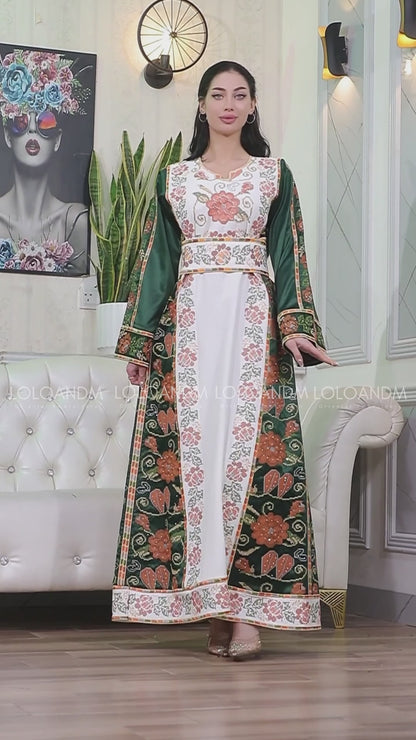 Rose Pattern Thob