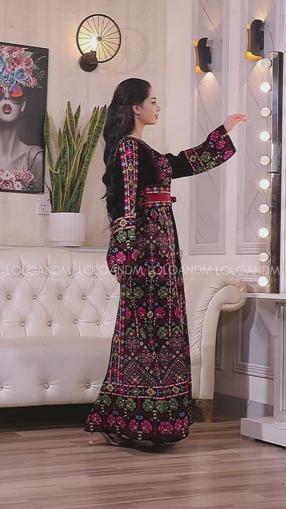 Dark Floral Thob